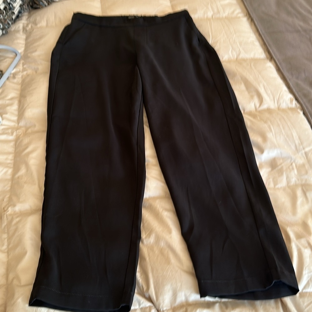 Dictionary drapey wider leg black pants size 8-10